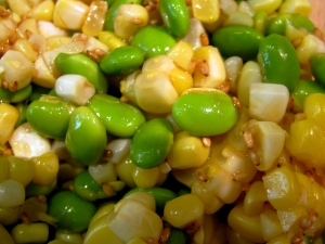 Corn and Edamame salad 